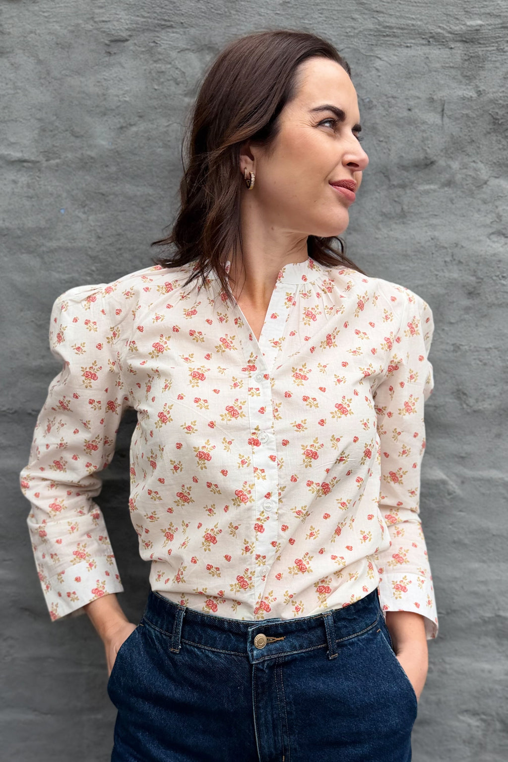 Ophelia Blouse In Antique Rose