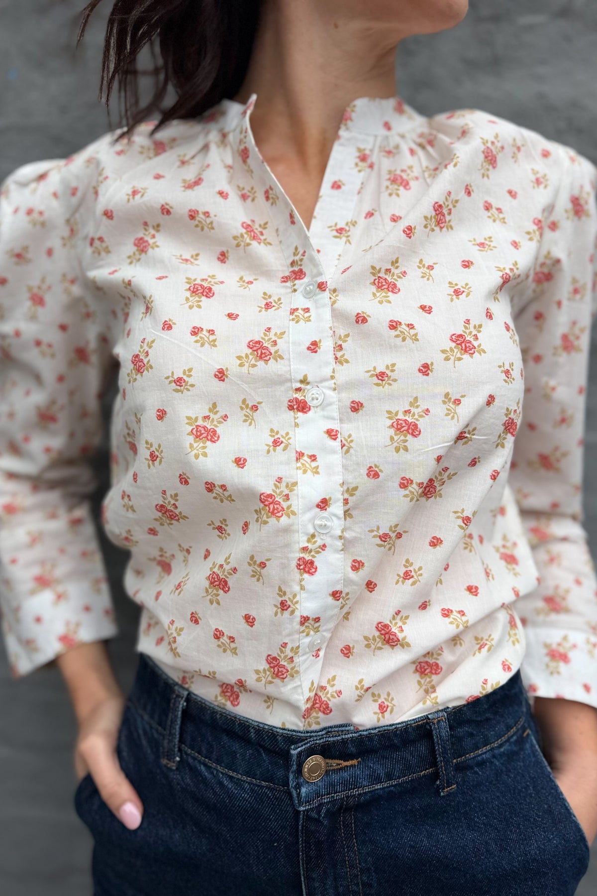 Ophelia Blouse In Antique Rose