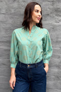 Mandala Blouse In Sage