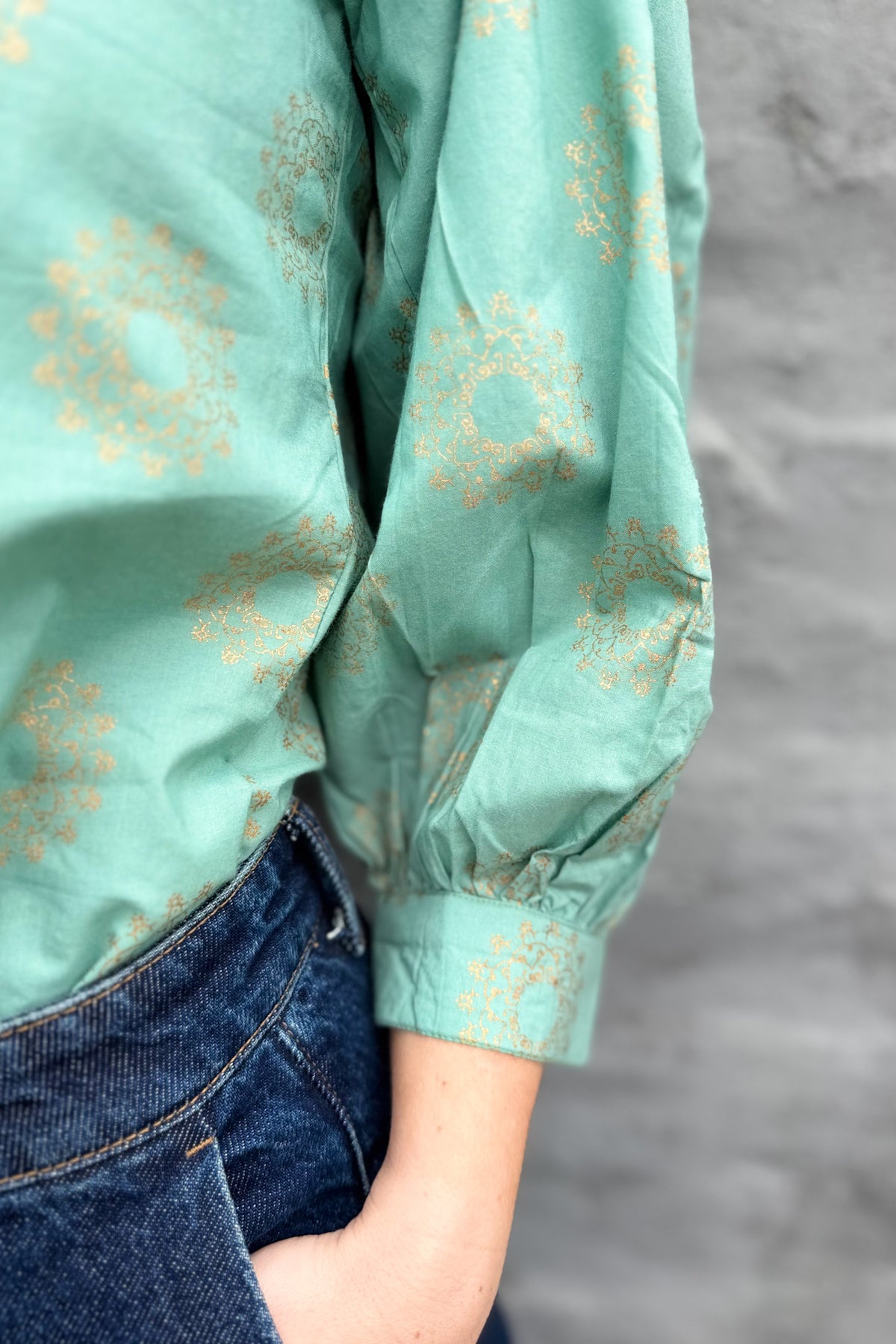 Mandala Blouse In Sage