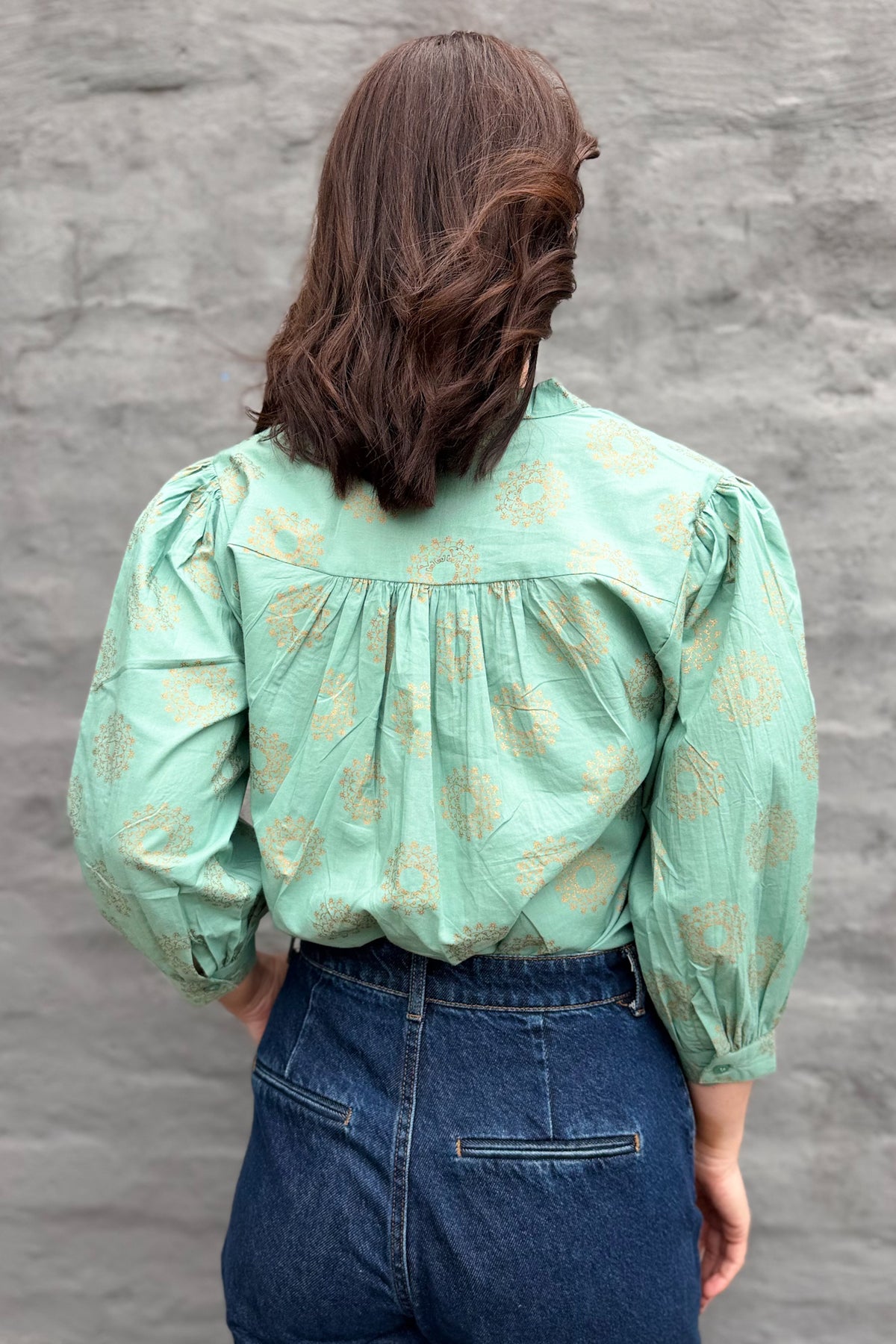 Mandala Blouse In Sage