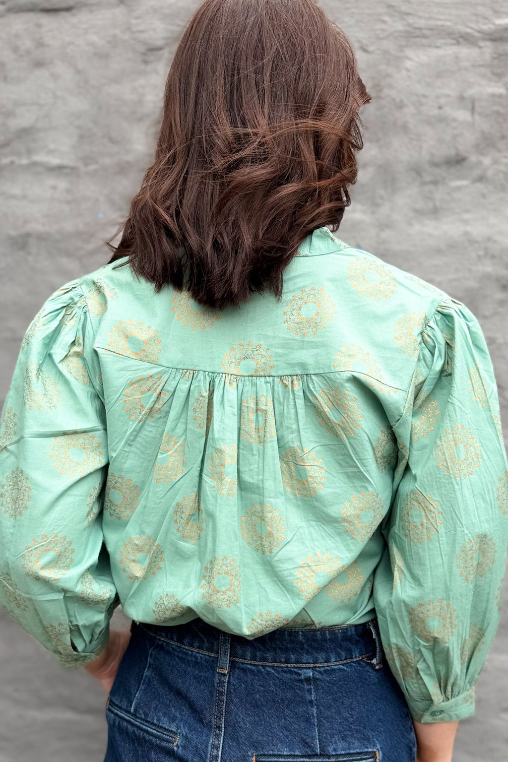 Mandala Blouse In Sage