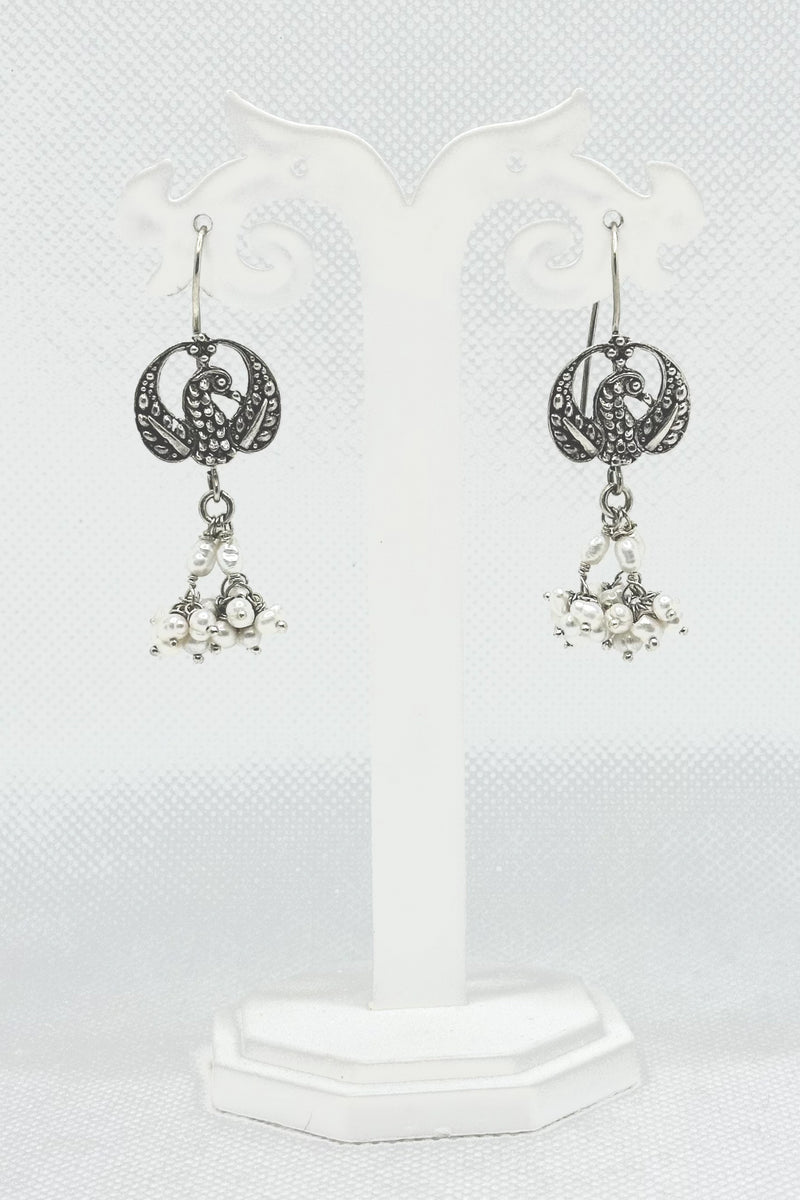 Sterling Silver & Pearl Adya Earrings