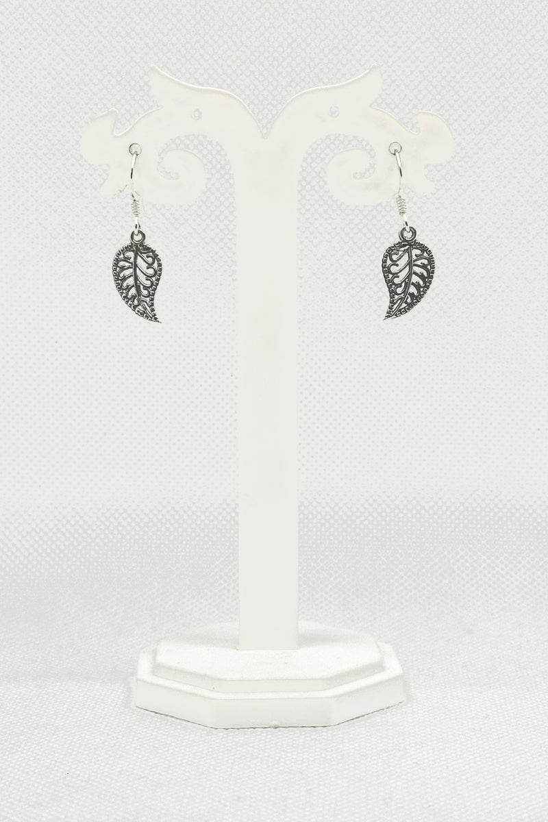 Sterling Silver Leaf Danglers