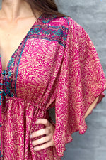 Aurora Dress In Cerise Lily