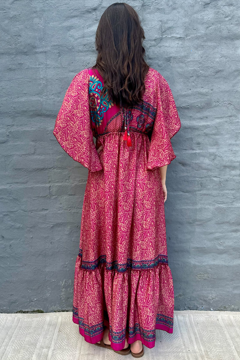 Aurora Dress In Cerise Lily