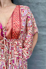 Aurora Dress In Geometric Glow