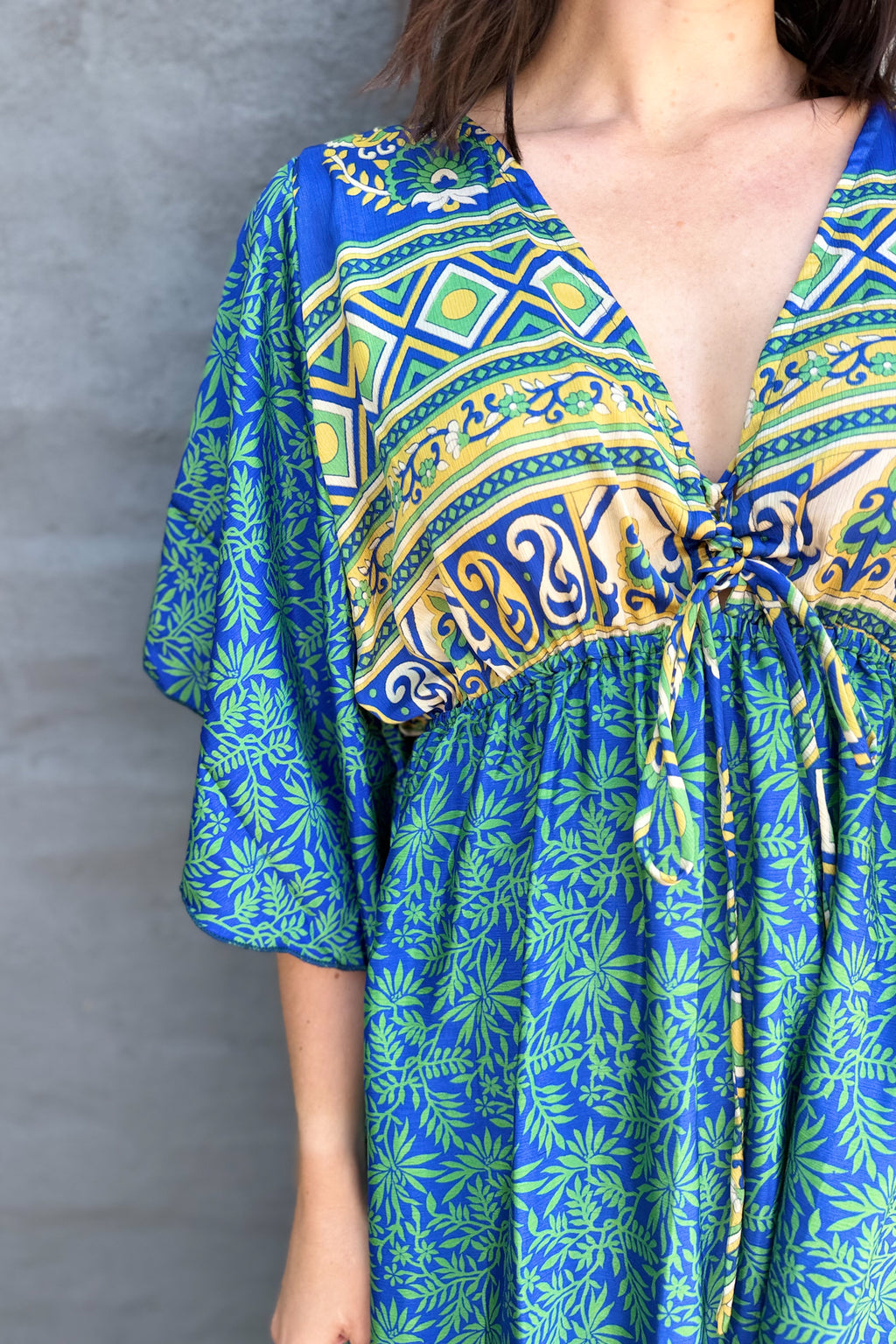 Aurora Dress In Sapphire Jungle