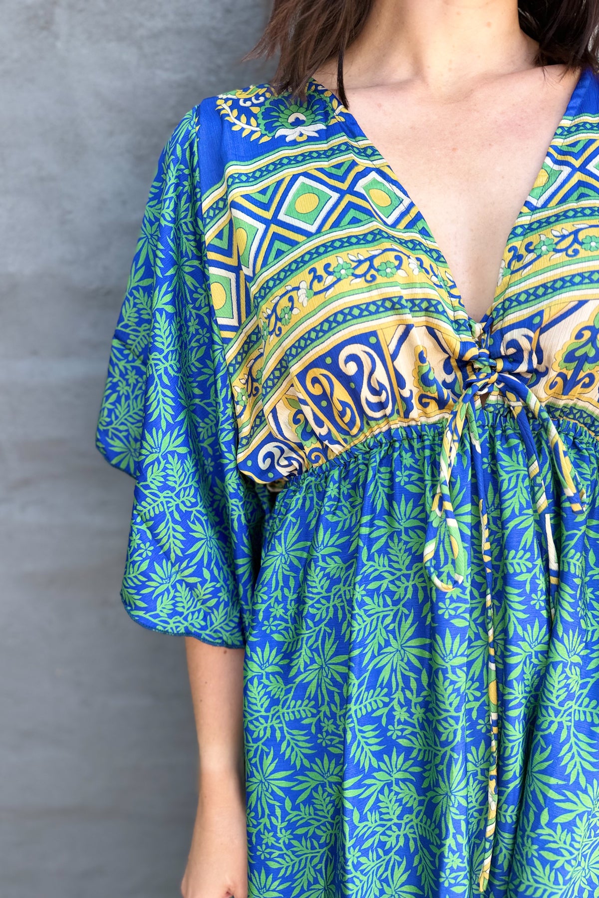 Aurora Dress In Sapphire Jungle