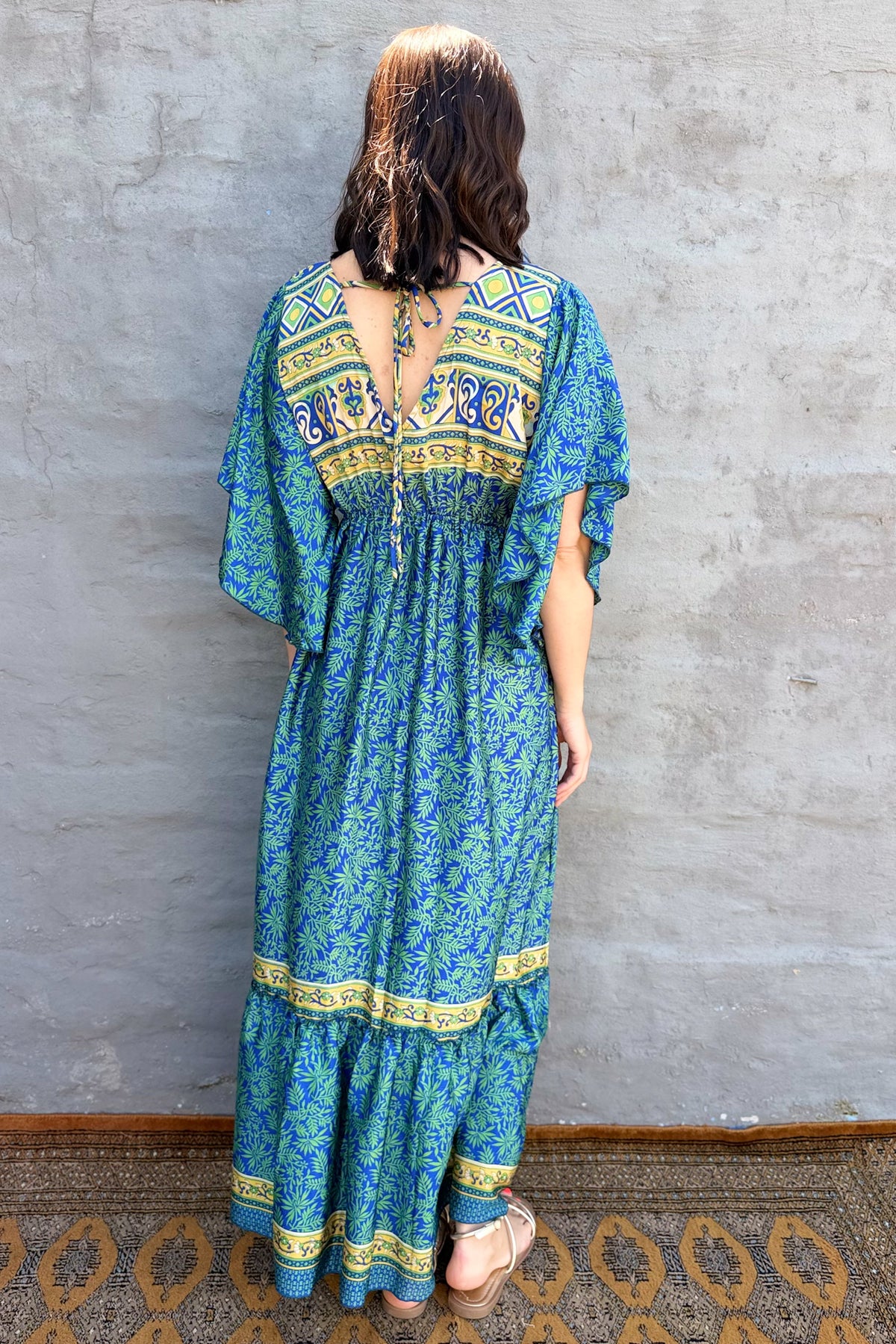 Aurora Dress In Sapphire Jungle