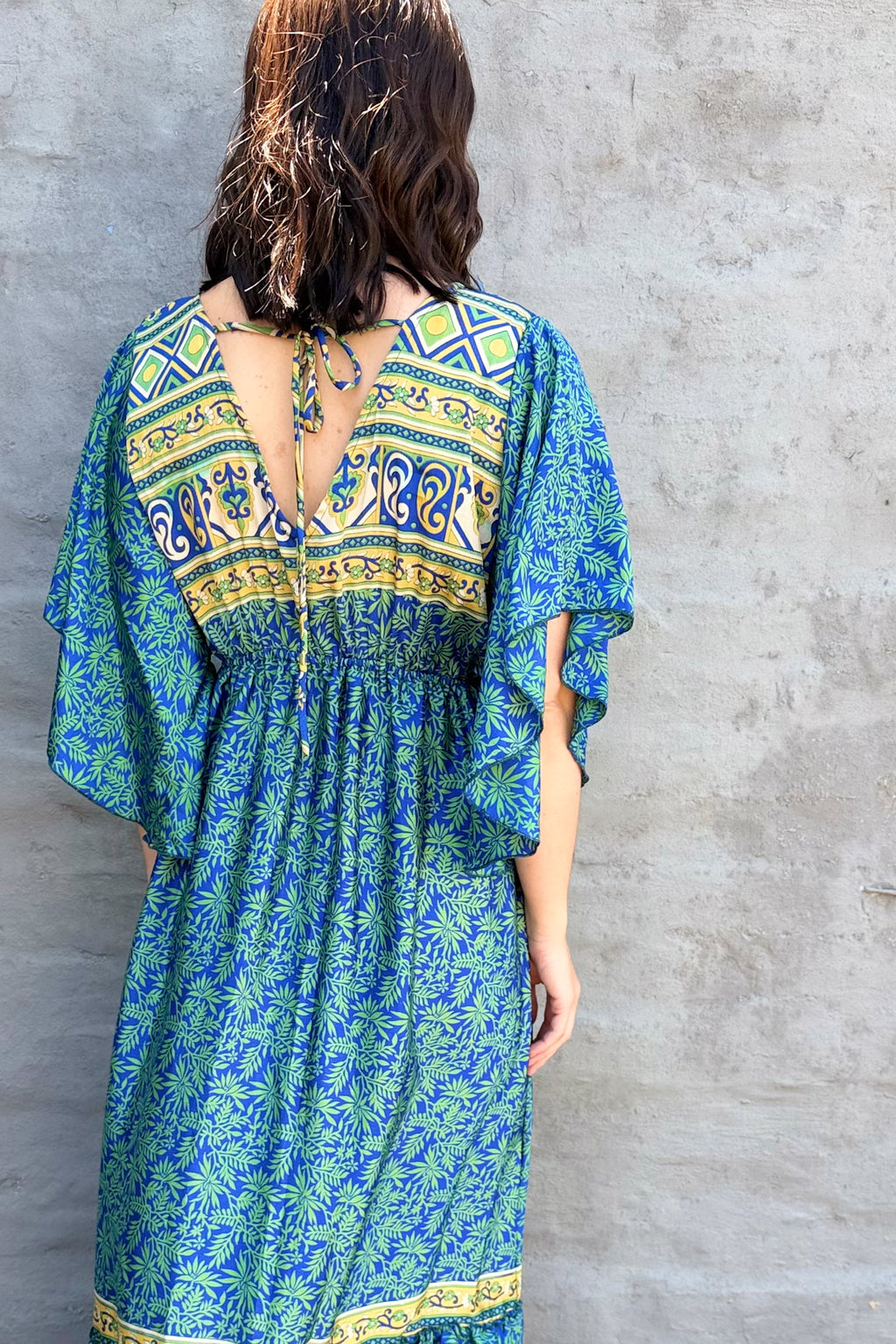 Aurora Dress In Sapphire Jungle