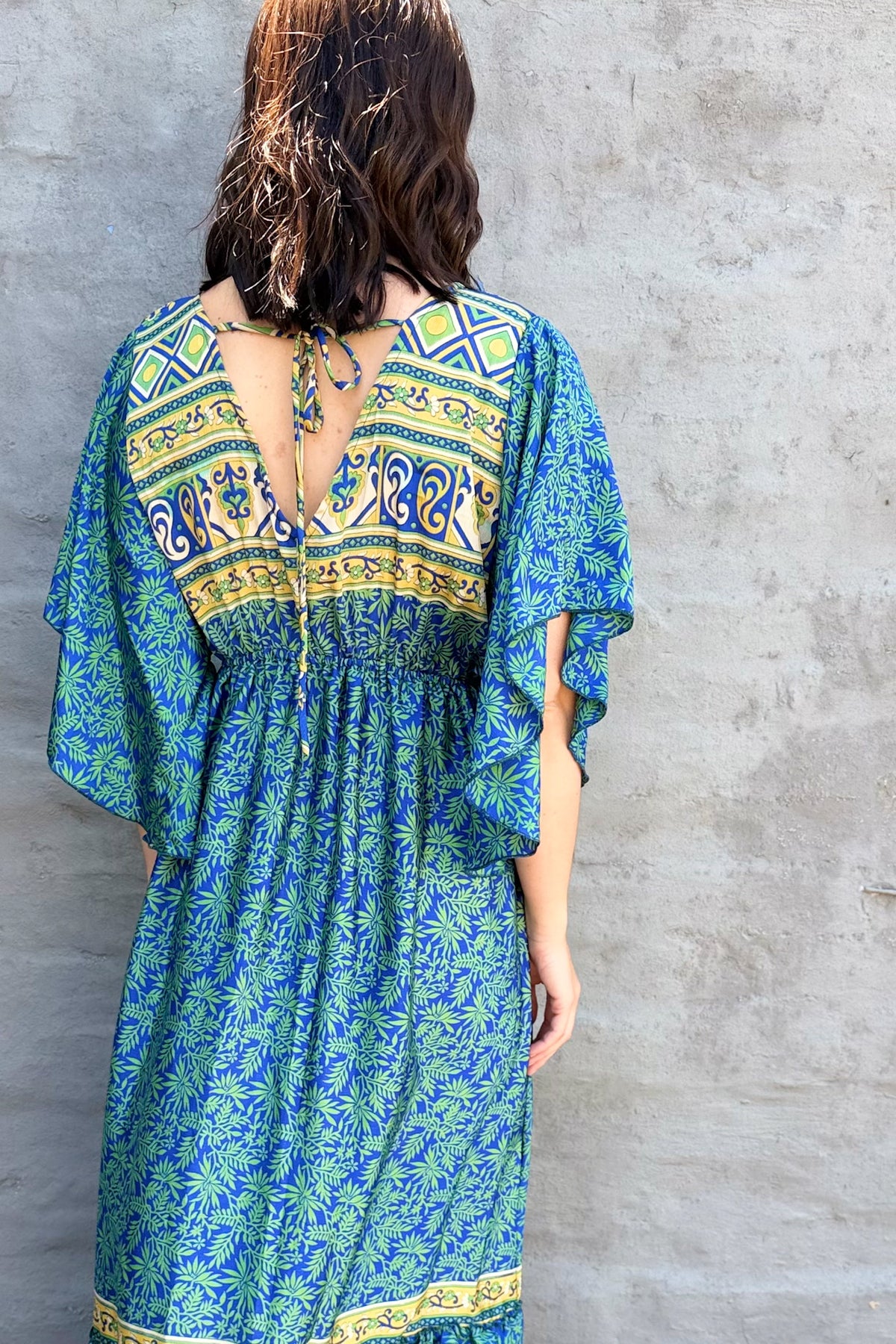 Aurora Dress In Sapphire Jungle