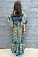 Aurora Dress In Blue Bouquet