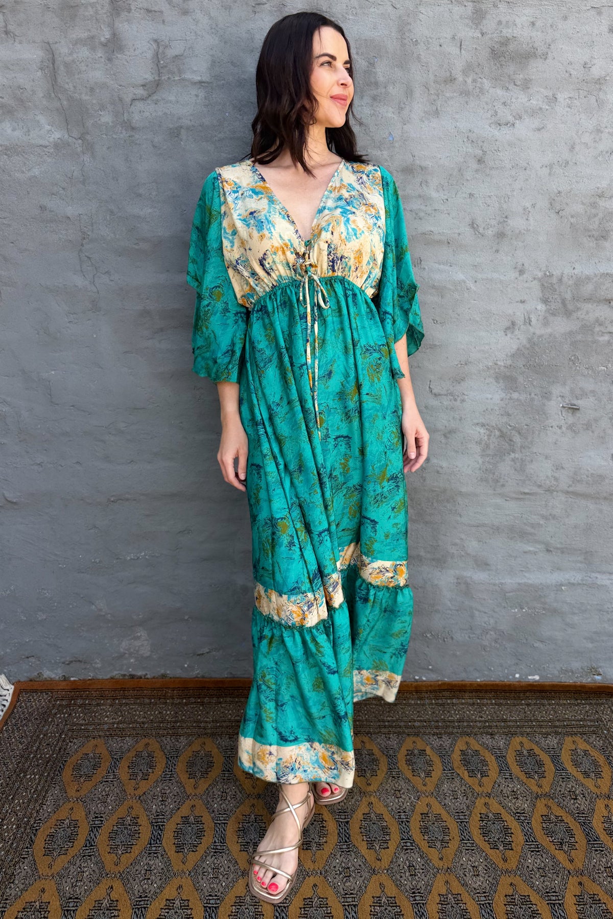 Aurora Dress In Sea Green