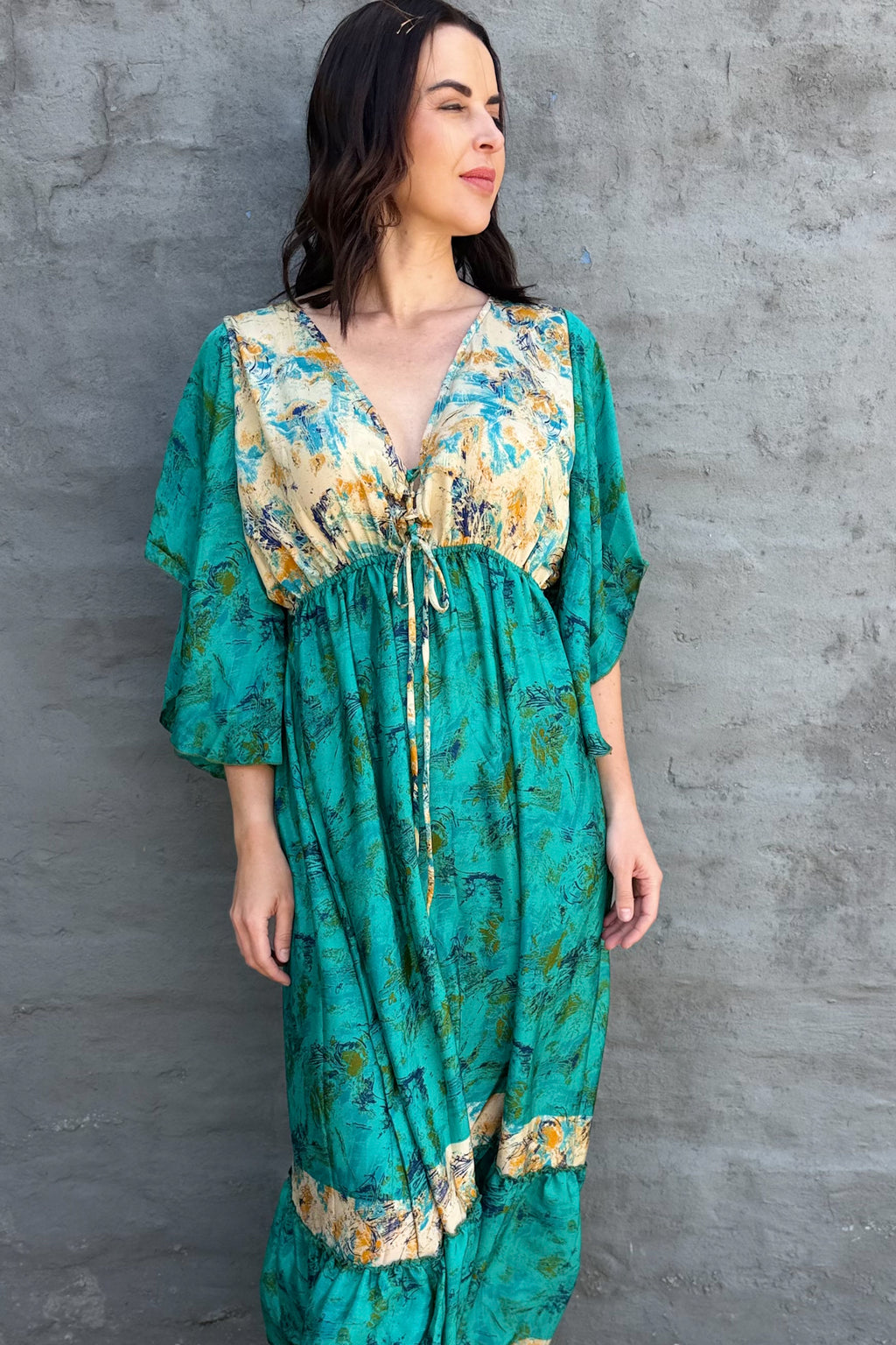 Aurora Dress In Sea Green