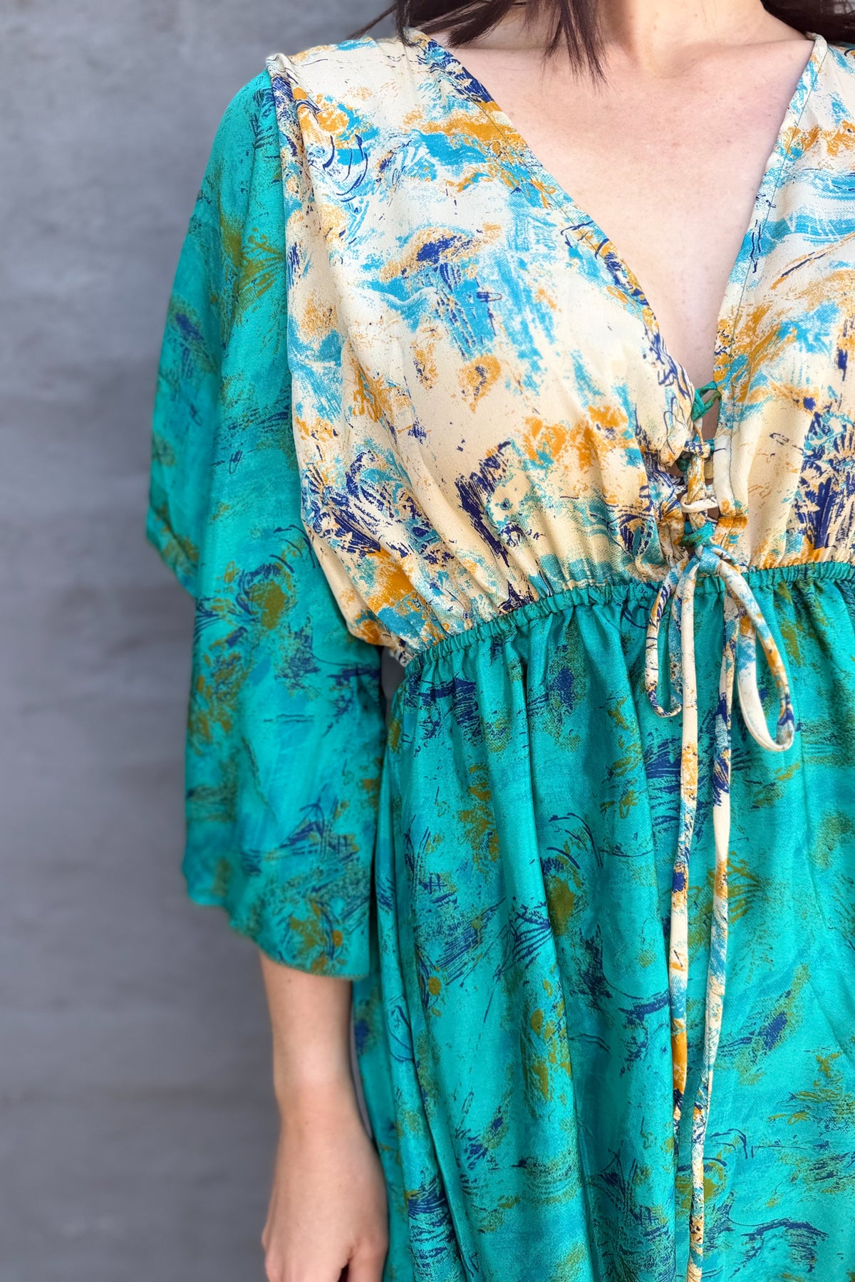 Aurora Dress In Sea Green