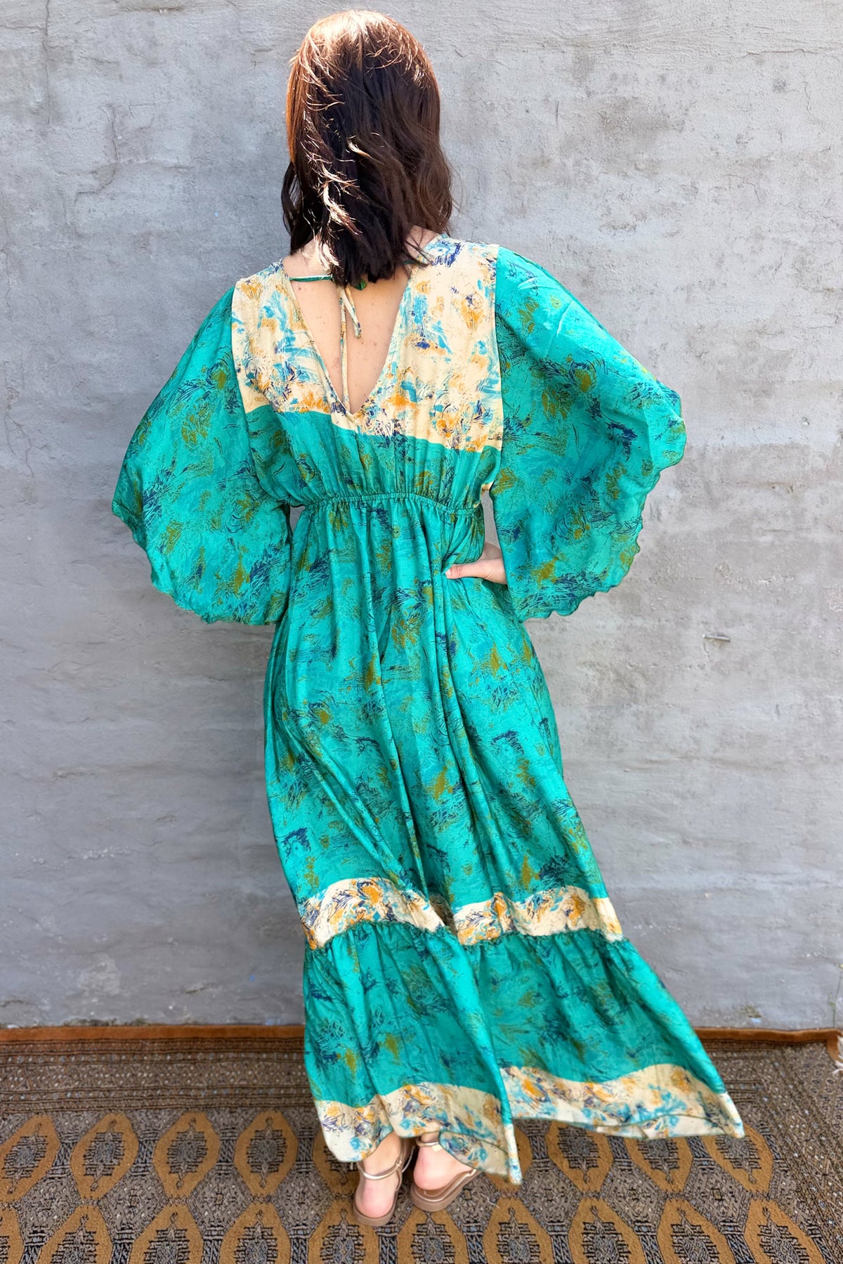 Aurora Dress In Sea Green