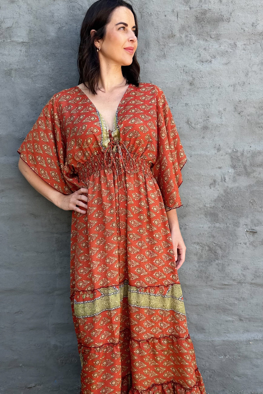 Aurora Dress In Autumn Glaze