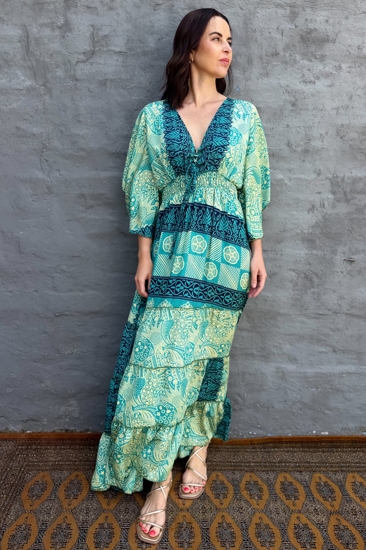 Aurora Dress In Tender Teal
