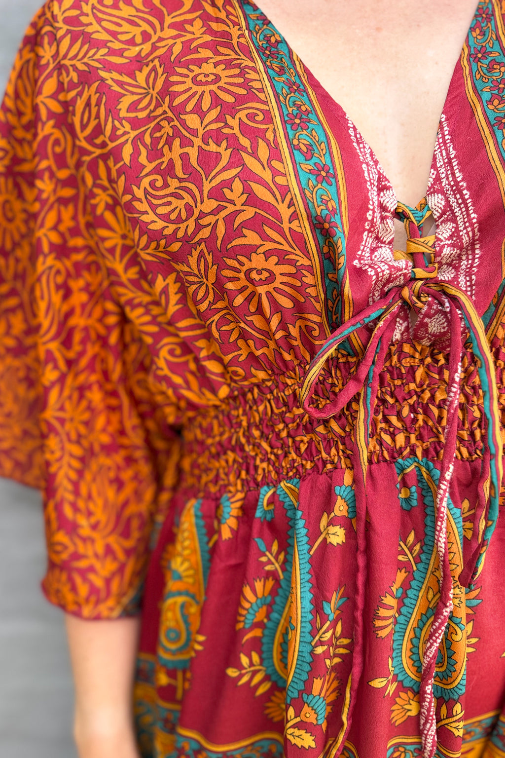 Aurora Dress In Sunset Flame