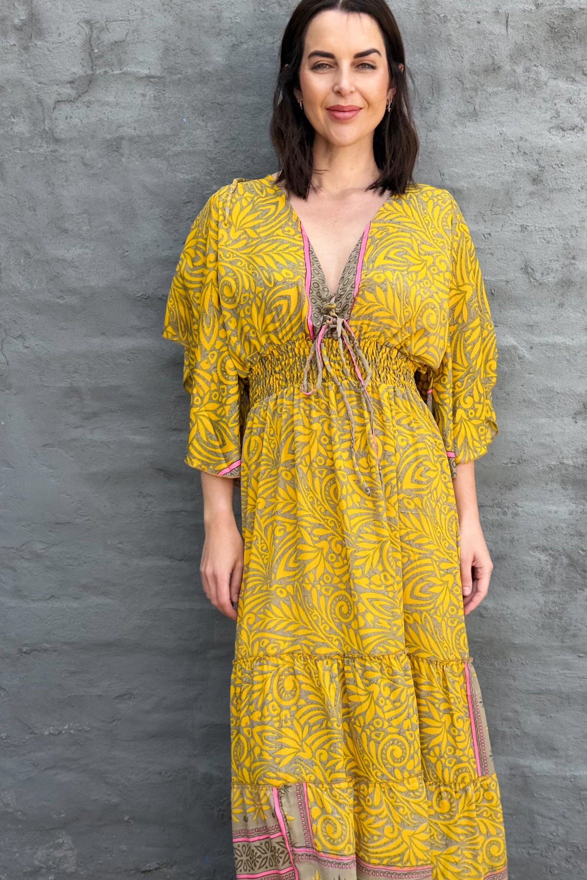 Aurora Dress In Daffodil Yellow