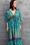 Aurora Dress In Peacock Paisley