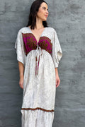 Aurora Dress In Plum Paisley