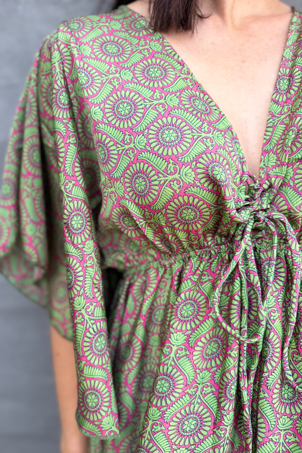 Aurora Dress In Fern Mandala
