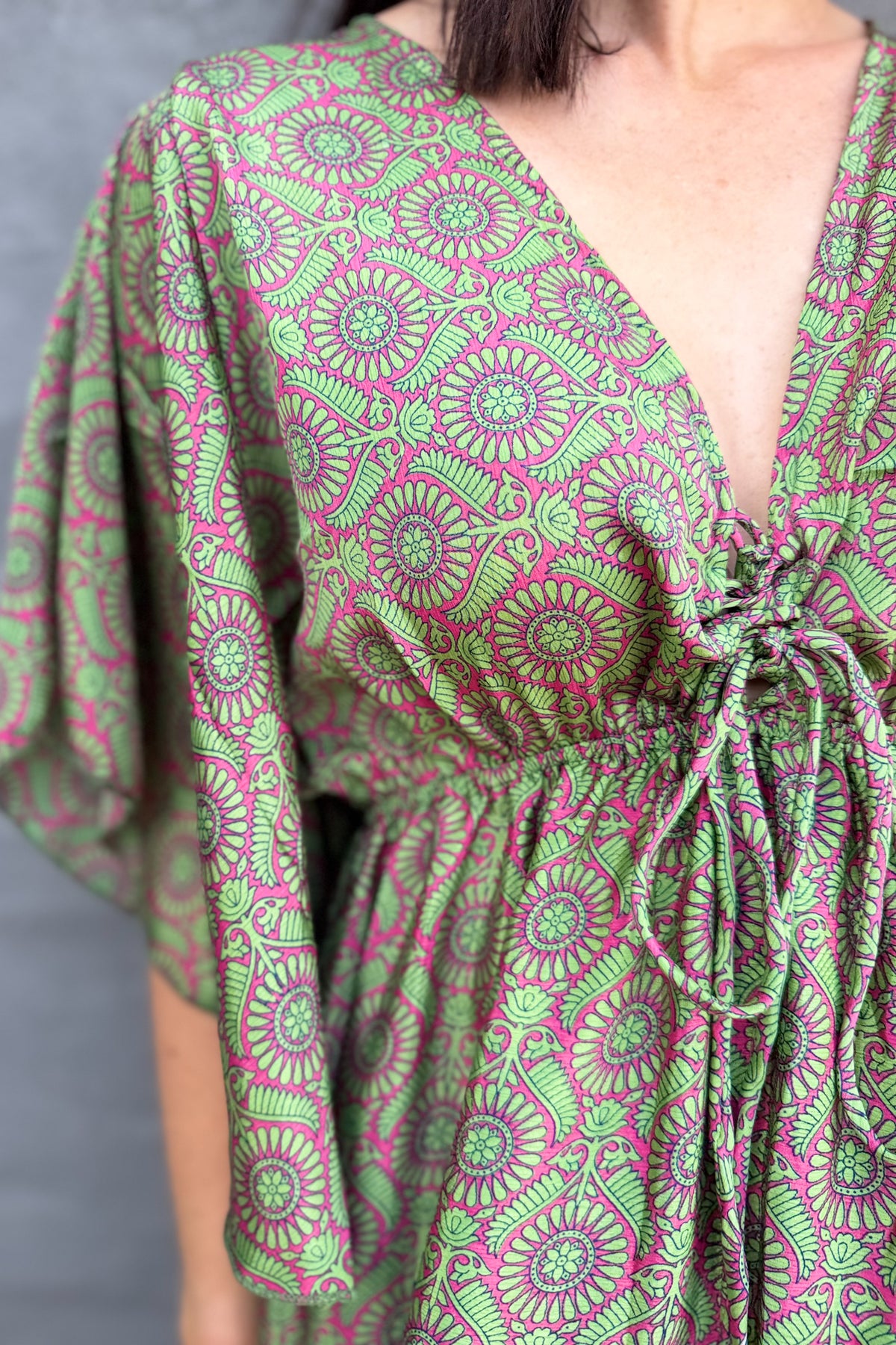 Aurora Dress In Fern Mandala