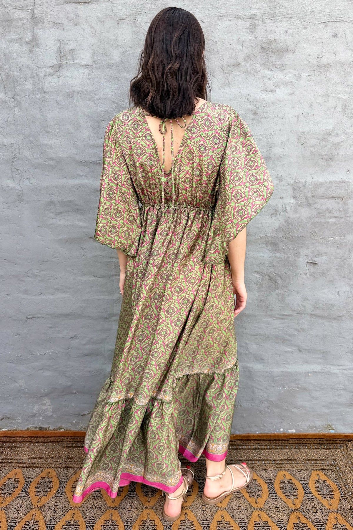 Aurora Dress In Fern Mandala