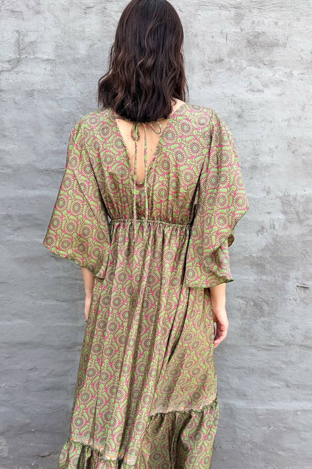 Aurora Dress In Fern Mandala