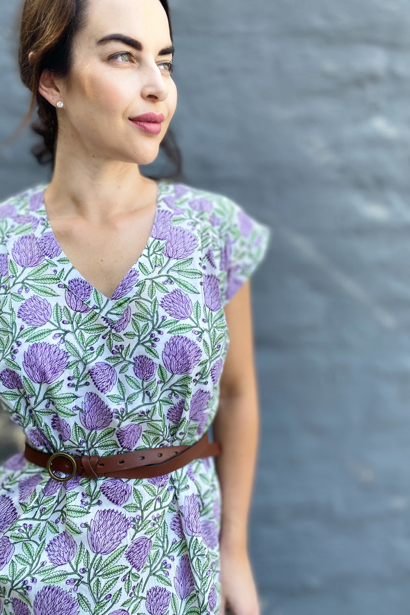 Savita Dress In Purple Protea