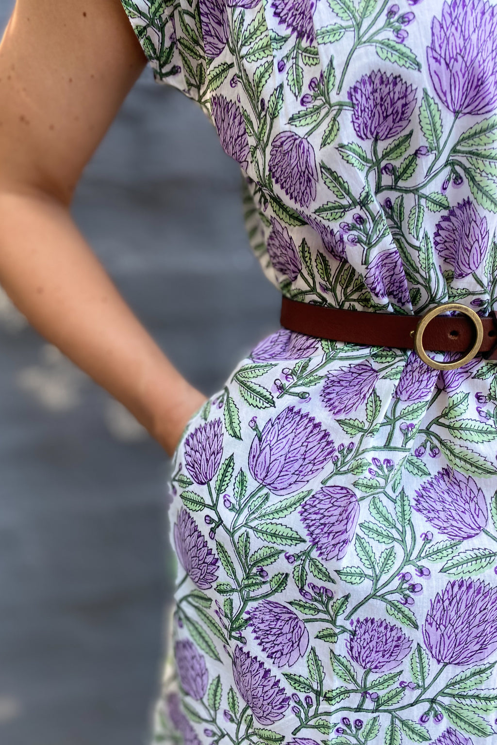 Savita Dress In Purple Protea