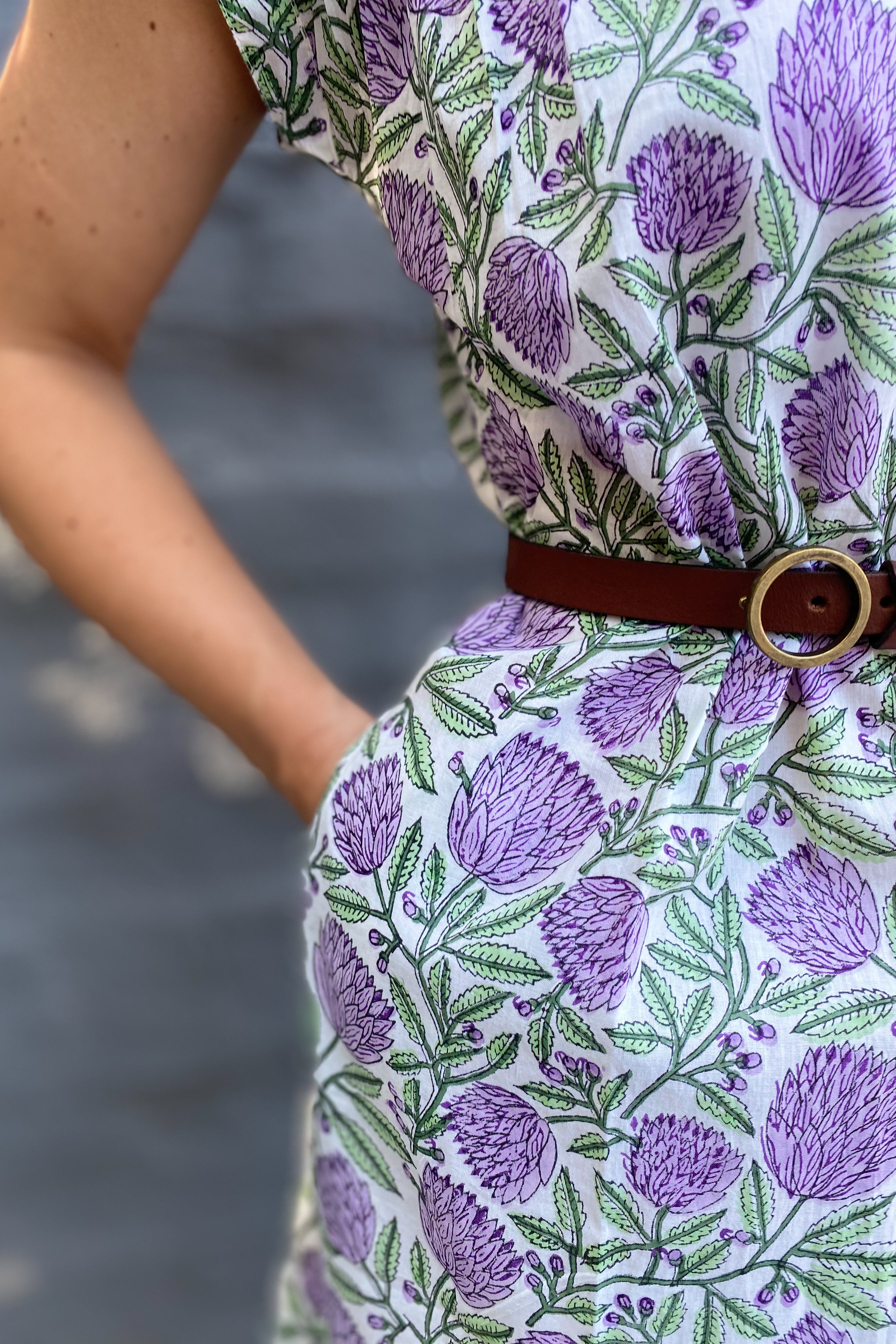 Savita Dress In Purple Protea