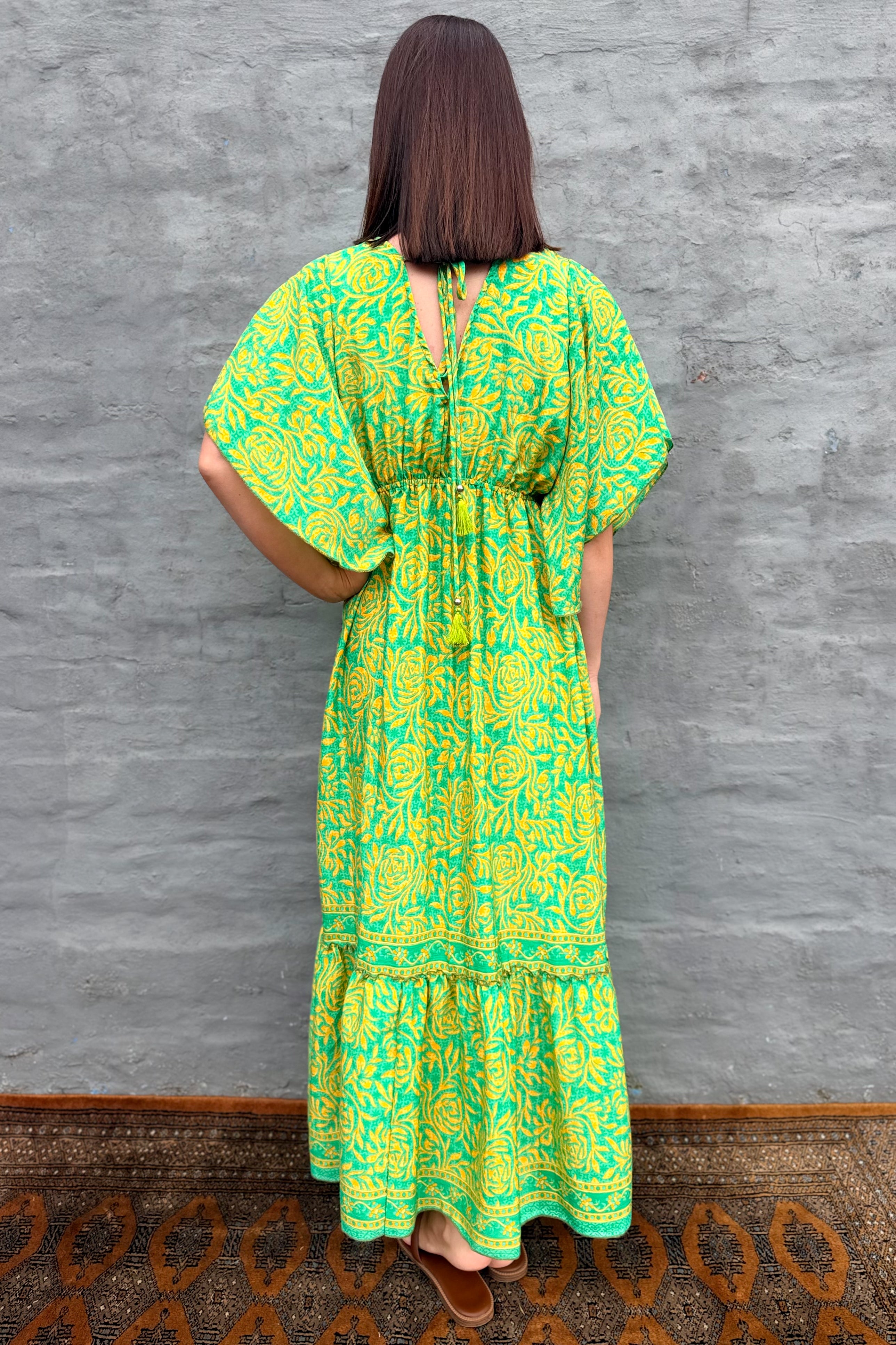 Aurora Dress In Lemon & Lime