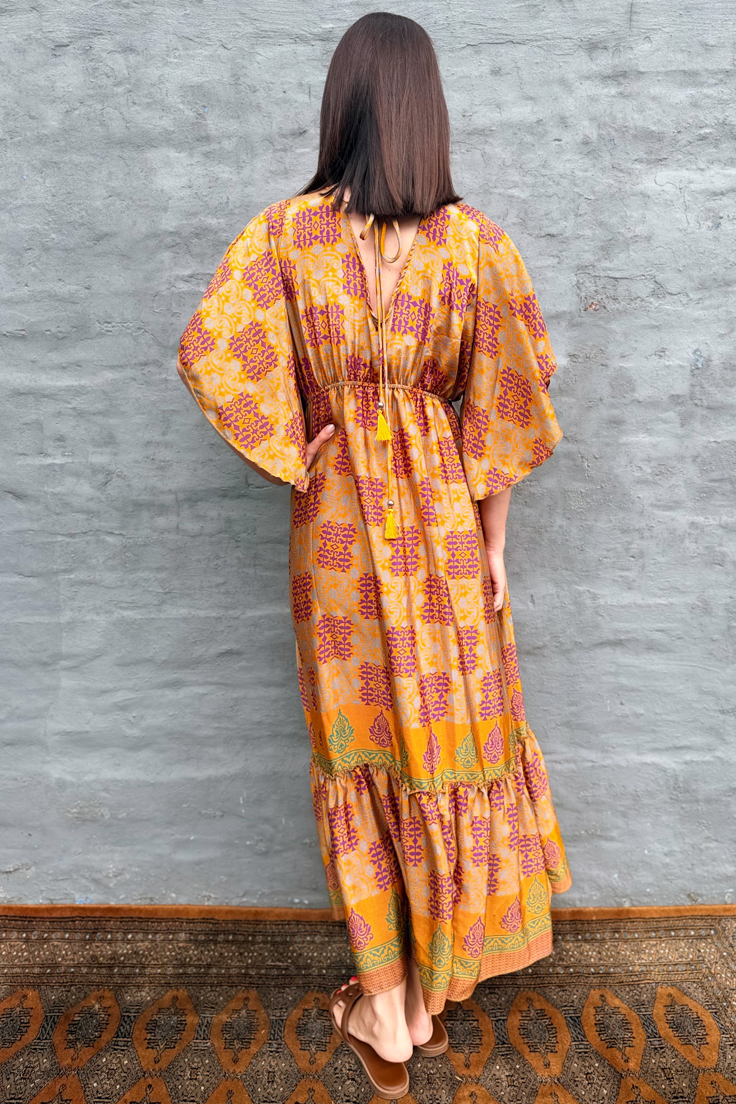 Aurora Dress In Guilded Gold