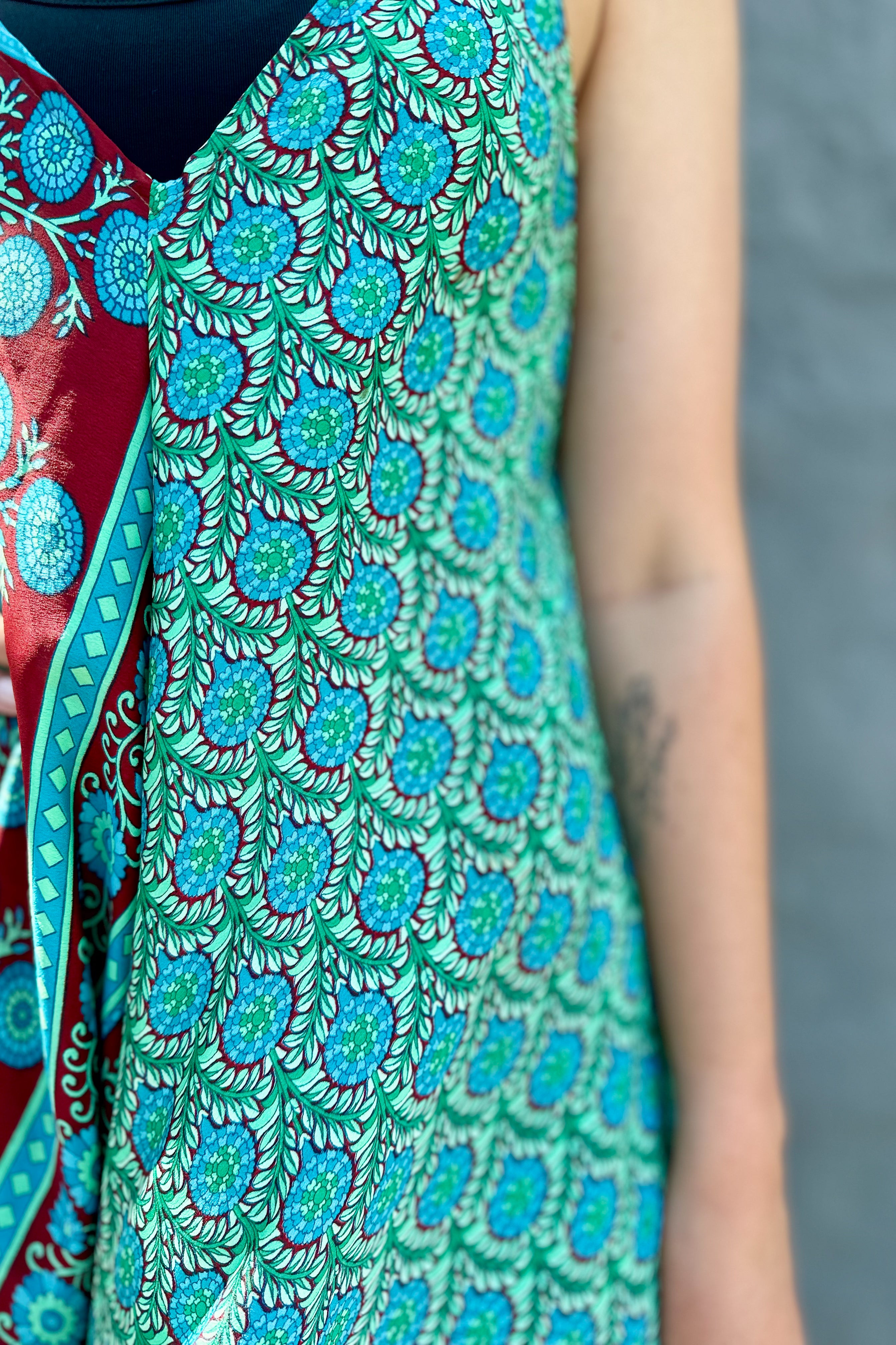 Jiya Jumpsuit In Turquoise Dahlia