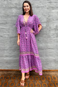 Aurora Dress In Purple Bloom