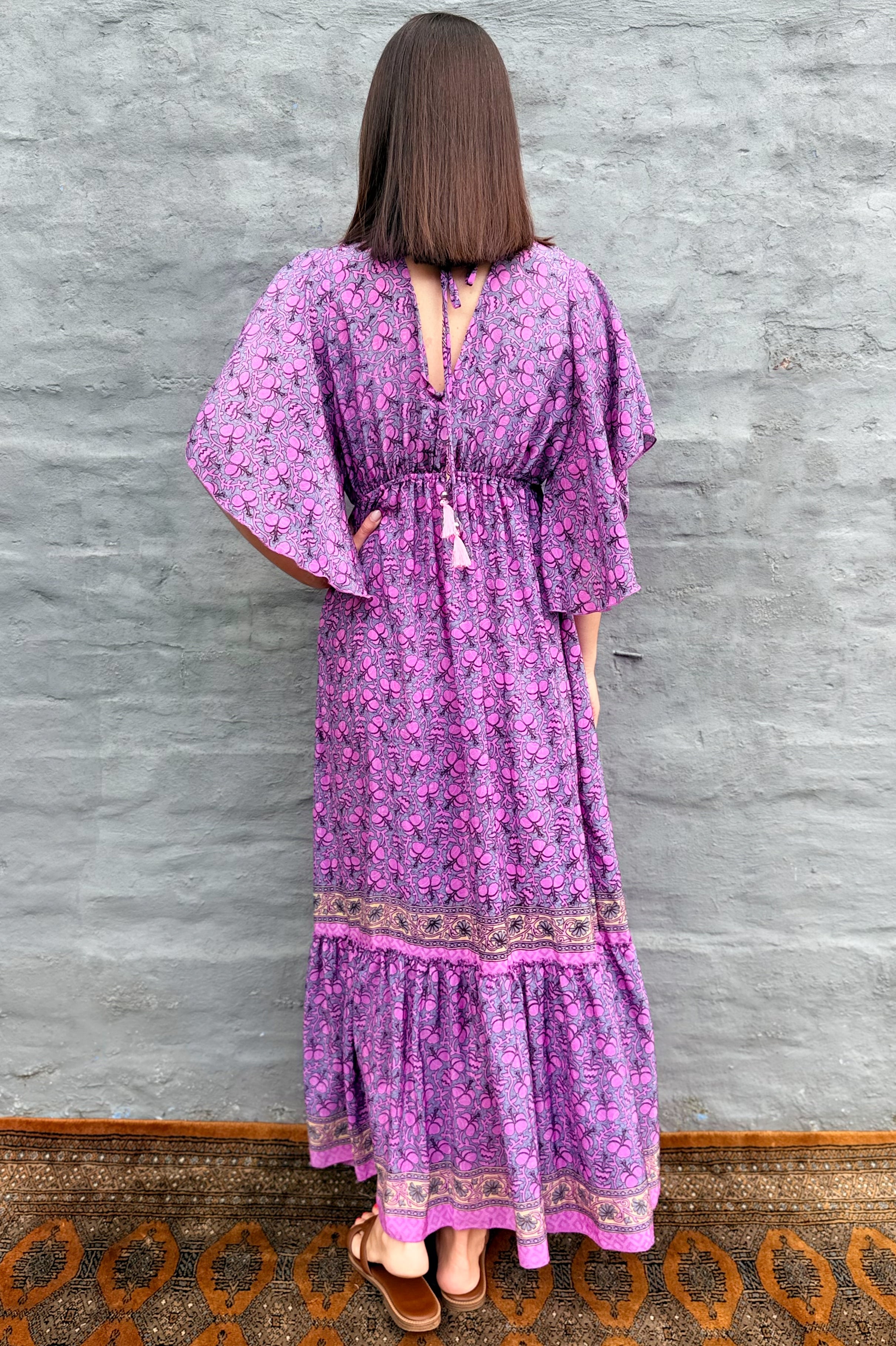 Aurora Dress In Purple Bloom