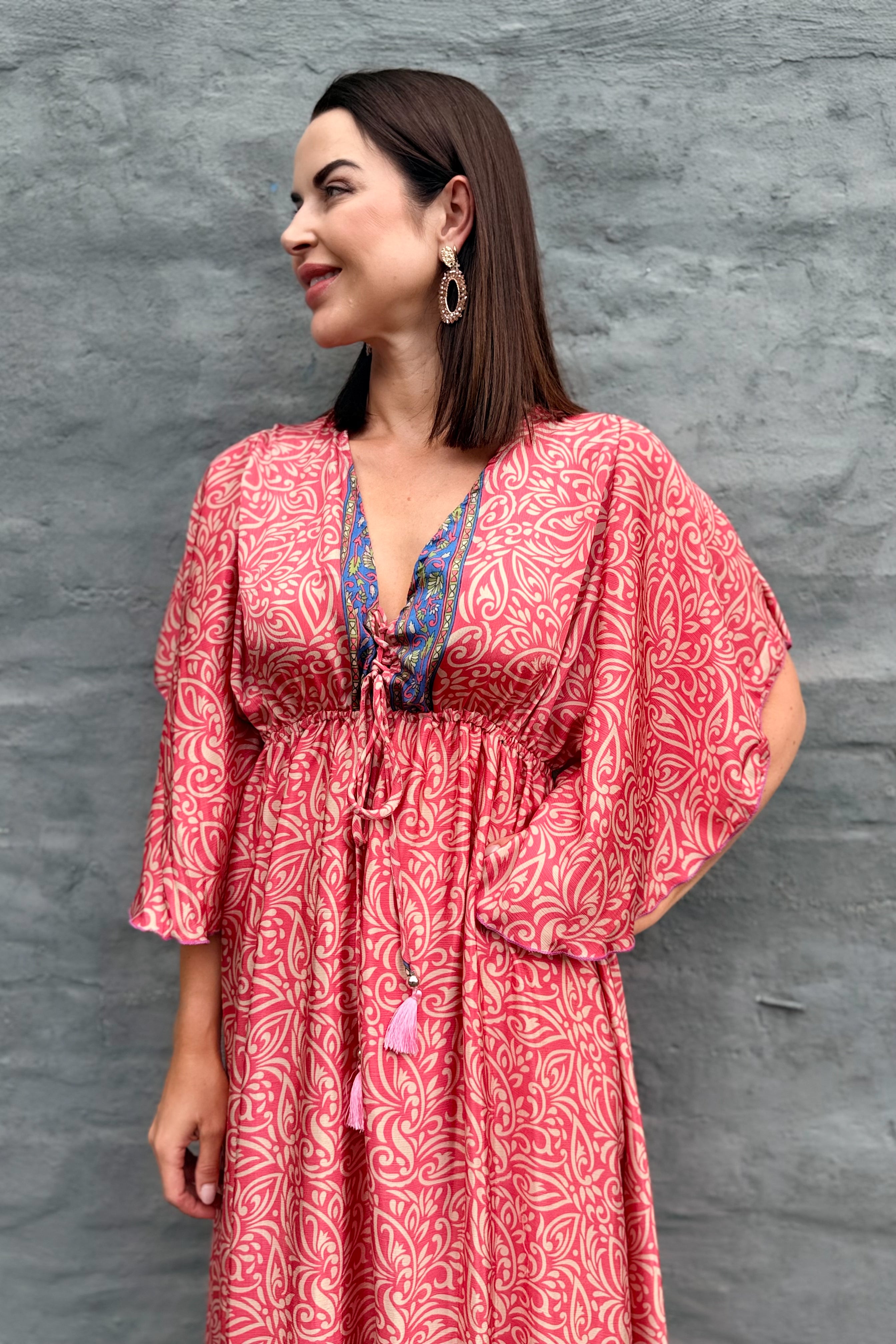 Aurora Dress In Peachy Pink