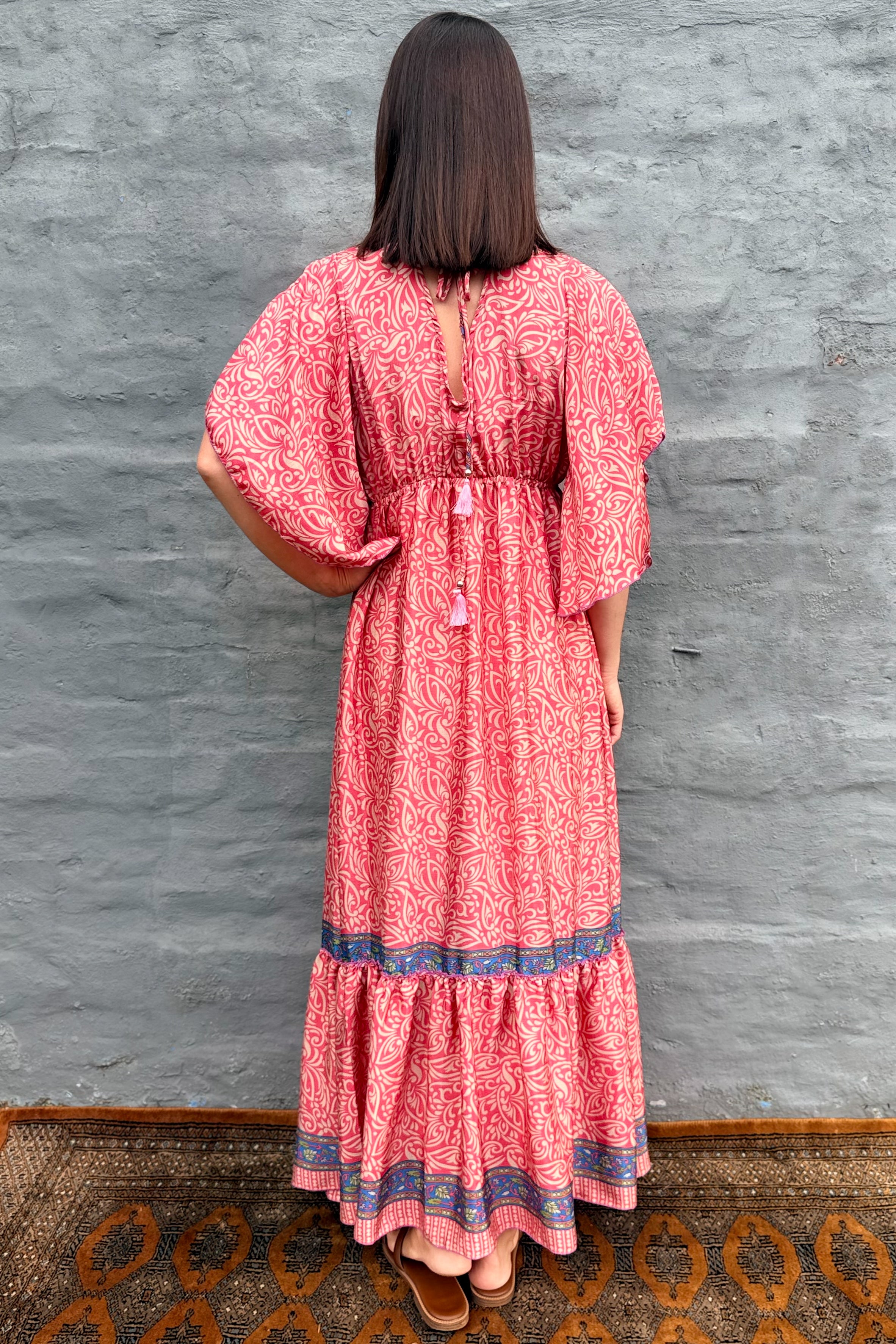 Aurora Dress In Peachy Pink