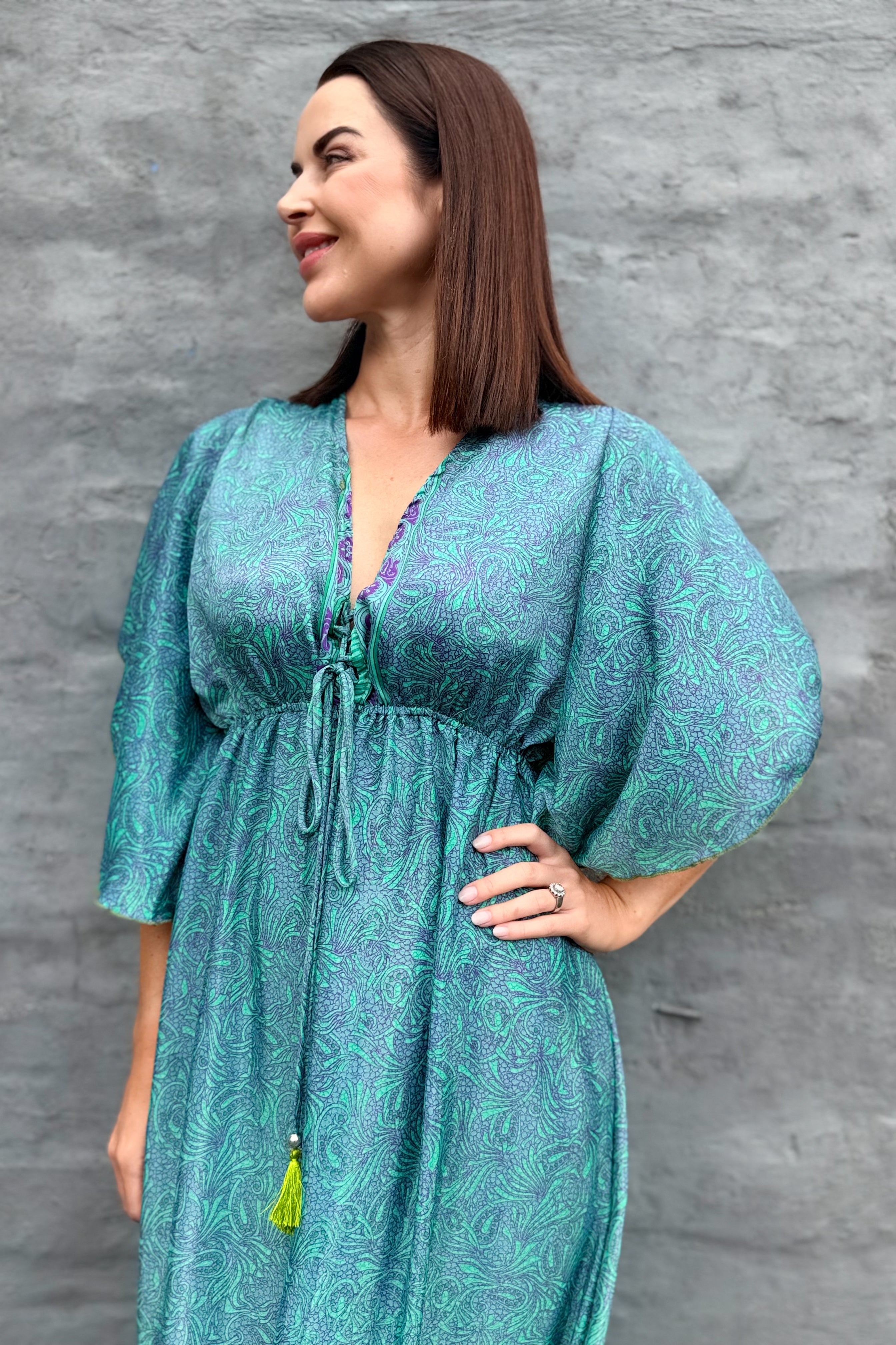 Aurora Dress In Tranquil Turquoise