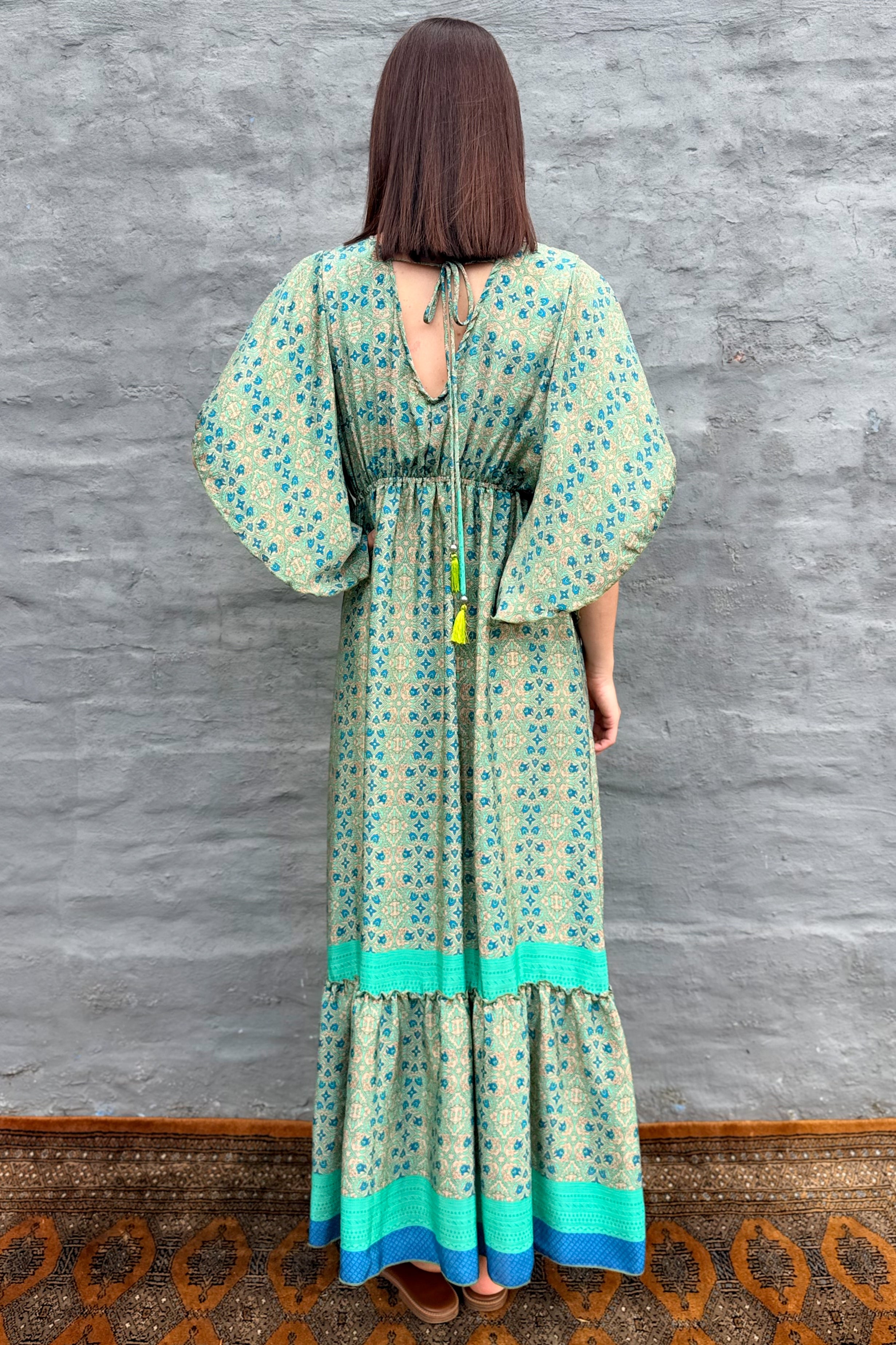 Aurora Dress In Vintage Turquoise