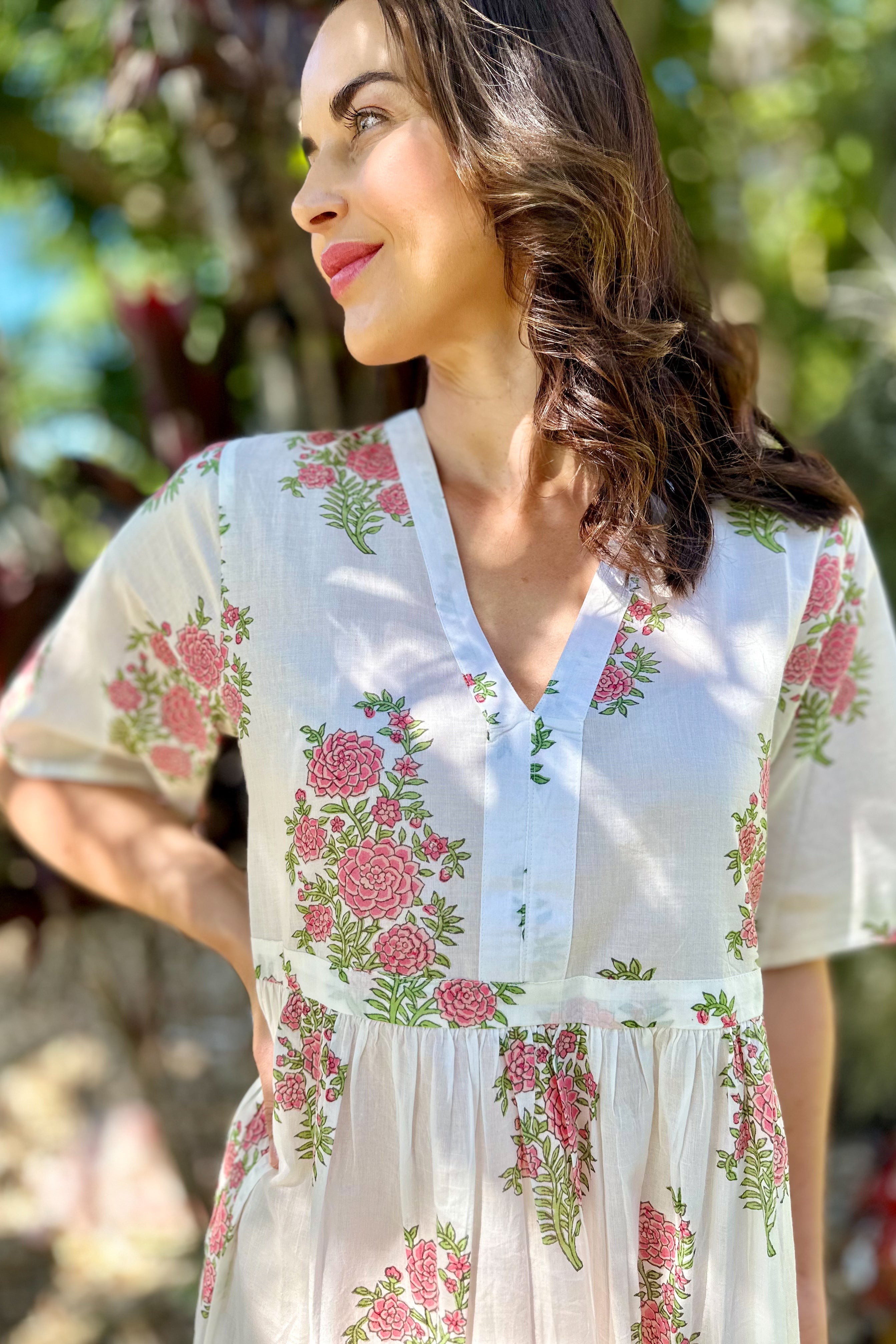 Tulsi Dress In Pink Posy