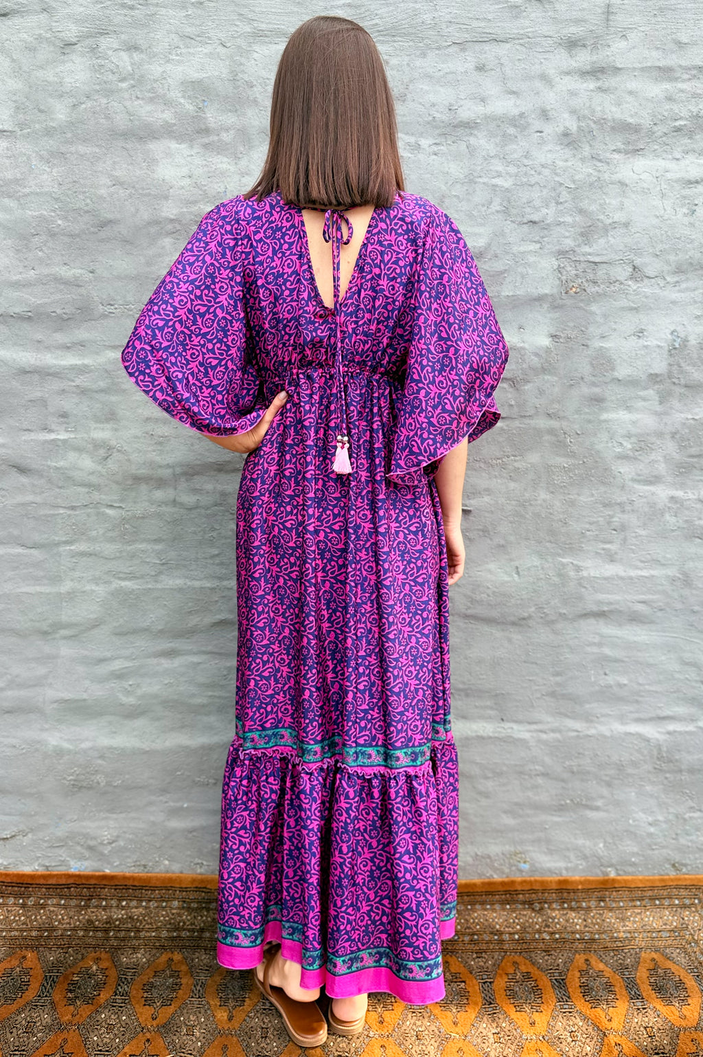 Aurora Dress In Cerise Chic