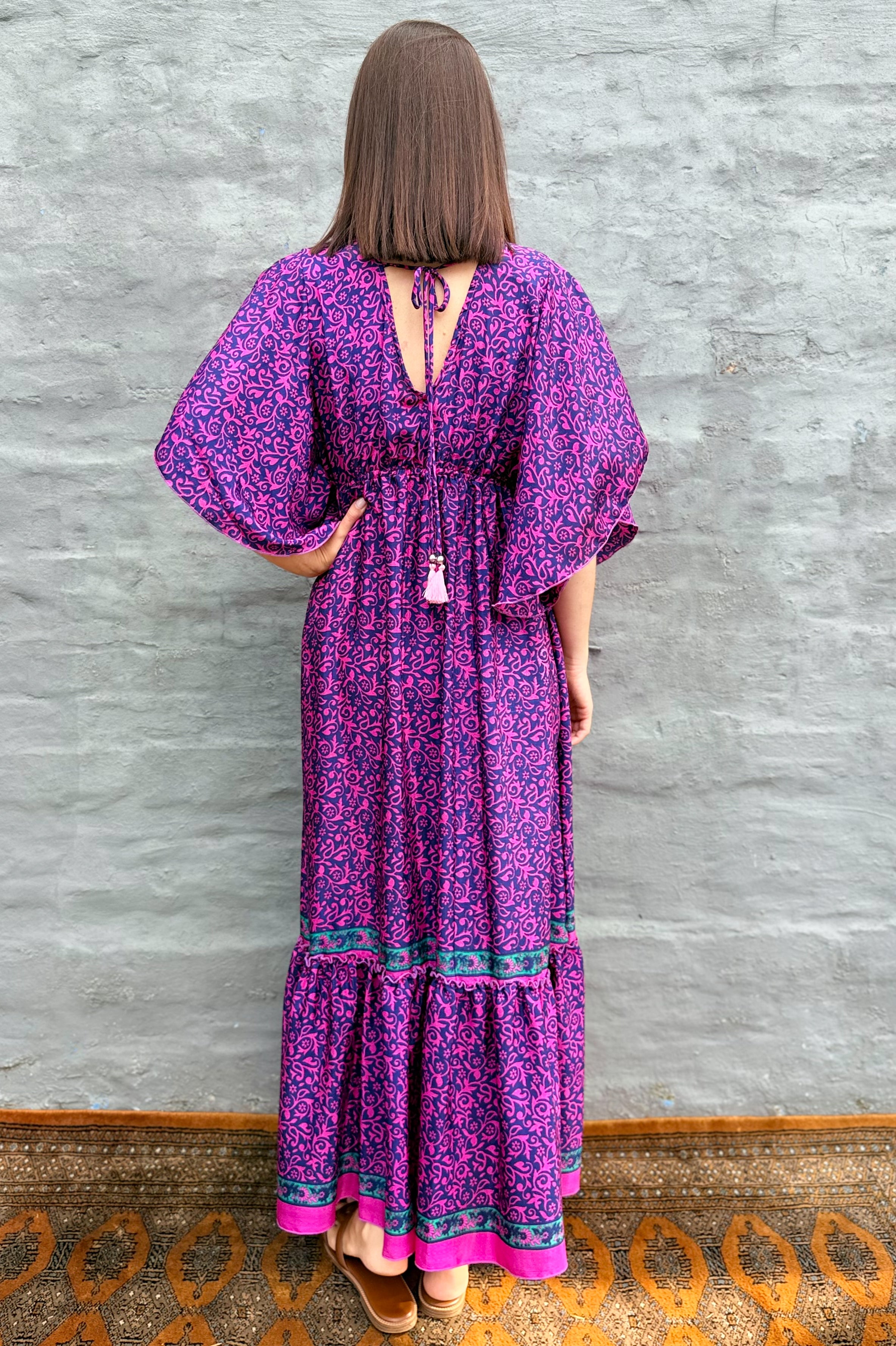 Aurora Dress In Cerise Chic