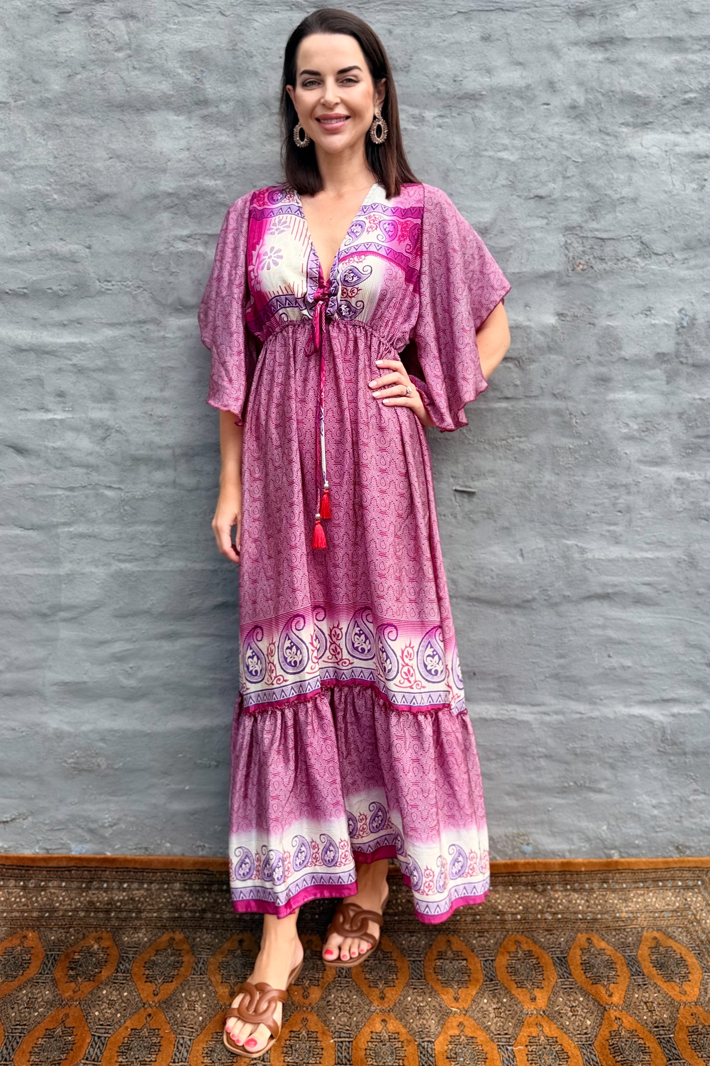 Aurora Dress In Magenta Magic