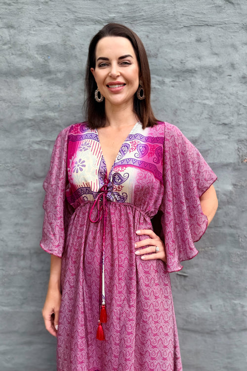 Aurora Dress In Magenta Magic
