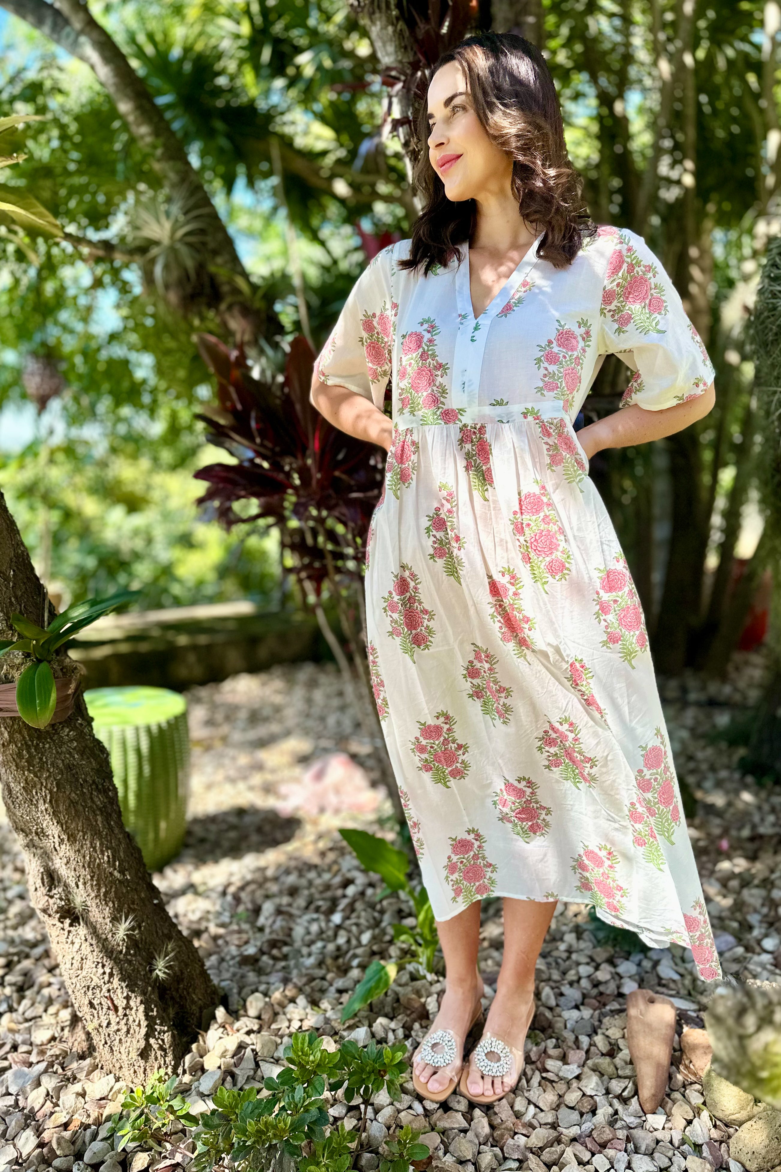 Tulsi Dress In Pink Posy