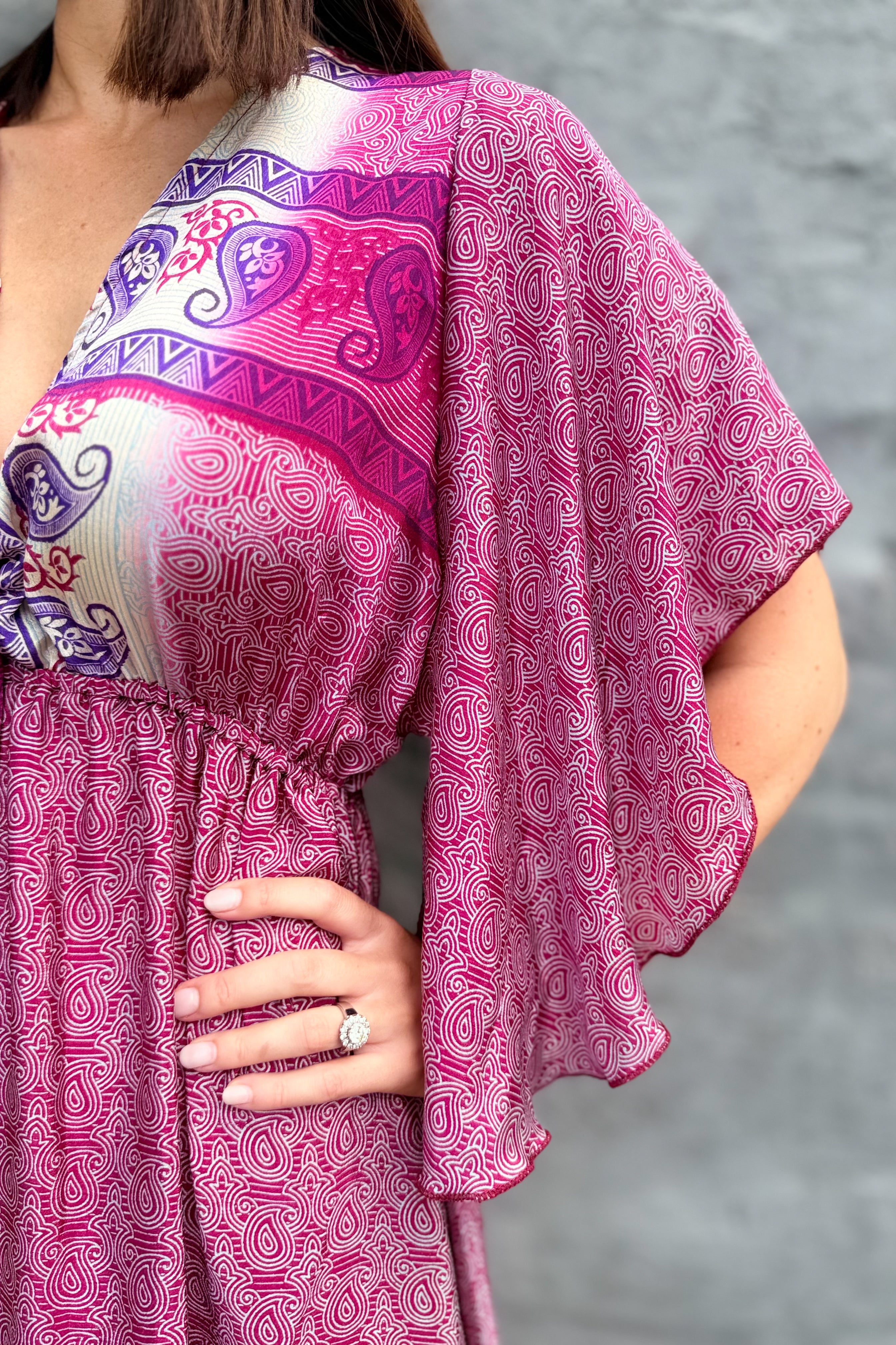 Aurora Dress In Magenta Magic